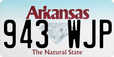 AR license plate 943WJP