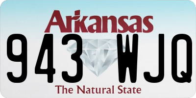 AR license plate 943WJQ