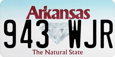 AR license plate 943WJR