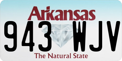 AR license plate 943WJV