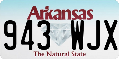 AR license plate 943WJX