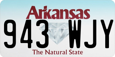 AR license plate 943WJY