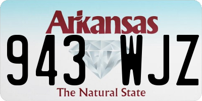 AR license plate 943WJZ