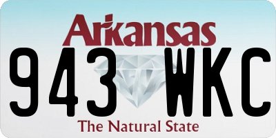 AR license plate 943WKC