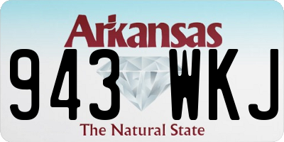 AR license plate 943WKJ