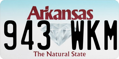 AR license plate 943WKM