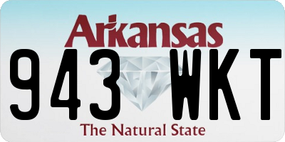 AR license plate 943WKT