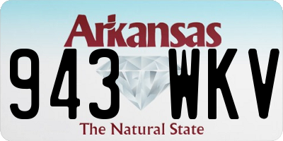 AR license plate 943WKV