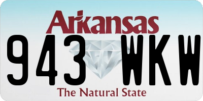 AR license plate 943WKW