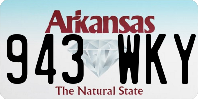 AR license plate 943WKY