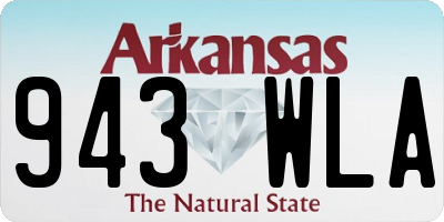AR license plate 943WLA