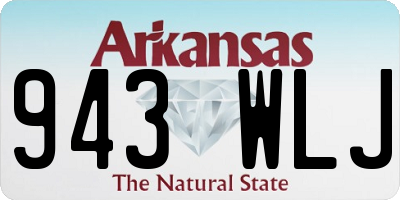 AR license plate 943WLJ