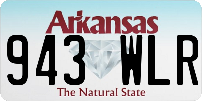 AR license plate 943WLR