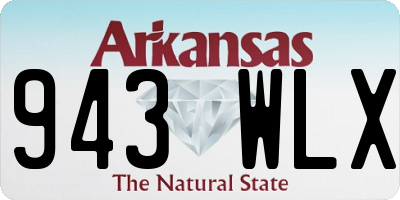 AR license plate 943WLX