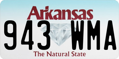AR license plate 943WMA