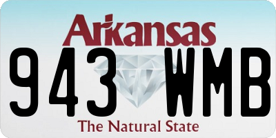 AR license plate 943WMB