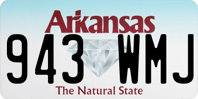 AR license plate 943WMJ