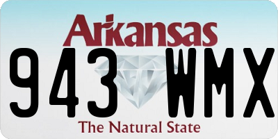 AR license plate 943WMX