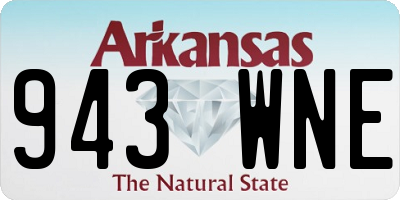 AR license plate 943WNE