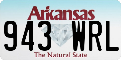 AR license plate 943WRL