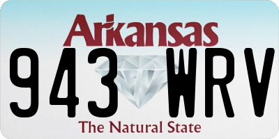 AR license plate 943WRV