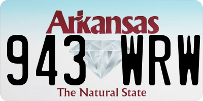 AR license plate 943WRW