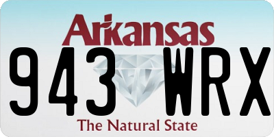 AR license plate 943WRX