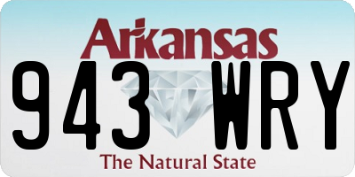AR license plate 943WRY
