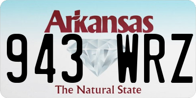 AR license plate 943WRZ