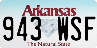AR license plate 943WSF