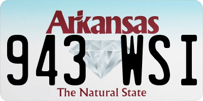 AR license plate 943WSI