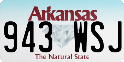 AR license plate 943WSJ