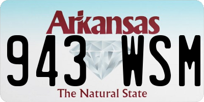 AR license plate 943WSM