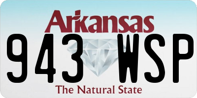 AR license plate 943WSP