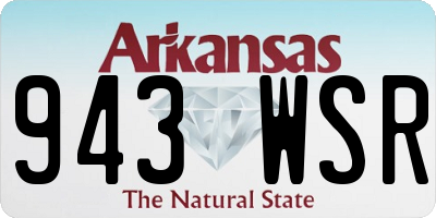 AR license plate 943WSR