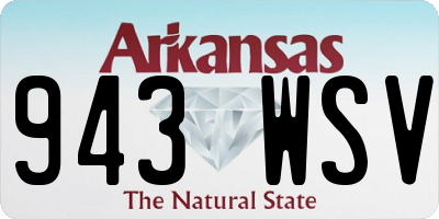 AR license plate 943WSV