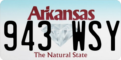 AR license plate 943WSY