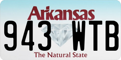 AR license plate 943WTB