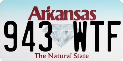 AR license plate 943WTF