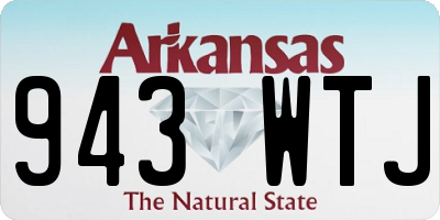 AR license plate 943WTJ