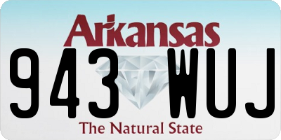 AR license plate 943WUJ