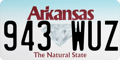 AR license plate 943WUZ