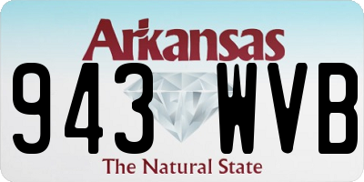 AR license plate 943WVB