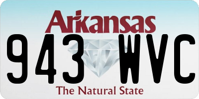 AR license plate 943WVC