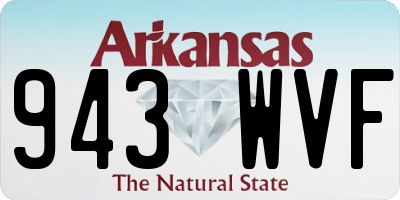 AR license plate 943WVF