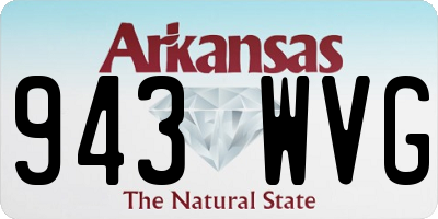 AR license plate 943WVG