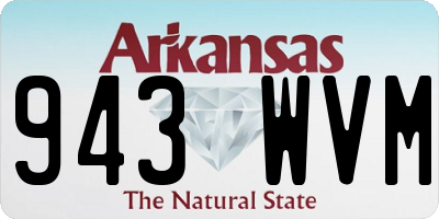 AR license plate 943WVM