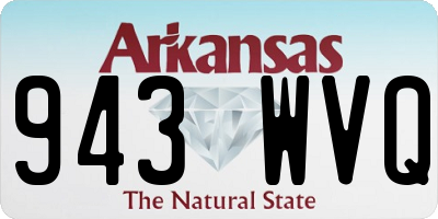 AR license plate 943WVQ