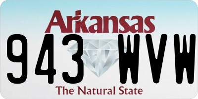 AR license plate 943WVW