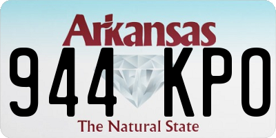 AR license plate 944KPO